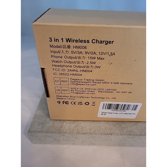 Wireless Charger for Samsung -  3 in 1 Charging Station for Multiple Devices New - Picture 4 of 8